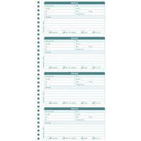 Lot de 5 Carnet spiralé- Messages téléphones - 50 feuilles dupli autocopiantes - Image 2