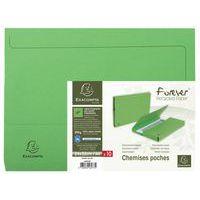 Lot de 10 paquets de 10 chemisess poche FOREVER A4 - Vert - Image 2