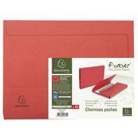 Lot de 10 paquets de 10 chemisess poche FOREVER A4 - Rouge - Image 2