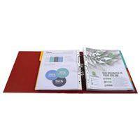 Lot de 10 Classeur à levier Prem'Touch - Dos 80mm - A4 Bordeaux - Image 4