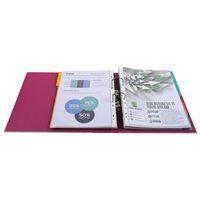 Lot de 10 Classeur à levier Prem'Touch - Dos 80mm - A4 maxi Fuchsia - Image 4
