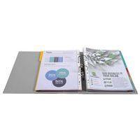 Lot de 10 Classeur à levier Prem'Touch - Dos 80mm - A4 maxi Gris foncé - Image 3