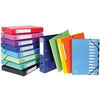 Lot de 20 Classeur à élastiques 2 anneaux 15mm Iderama - A4 - Orange - Image 2