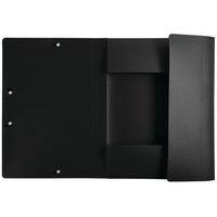 Lot de 50 chemises à élastiques 3 rabats polypropylène Opak - A4 - Noir - Image 2