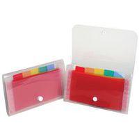 Lot de 5 Trieur pocket 6 compartiments en polypropylène Crystal - 11x18cm - Image 2