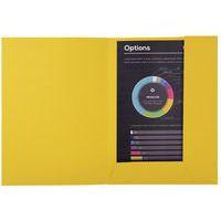 Lot de 5 paquets de 50 chemisess 2 rabats ROCK''S 210 - 24x32cm citron - Image 2