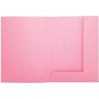 Lot de 5 paquets de 50 chemisess 2 rabats SUPER 210 - 24x32cm - rose - Image 2
