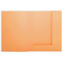 Lot de 5 paquets de 50 chemisess 2 rabats SUPER 210 - 24x32cm - orange - Image 3