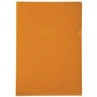 Etui carton 100 poch. coin pvc lisse  hr 13/100e A4 orange - Image principale