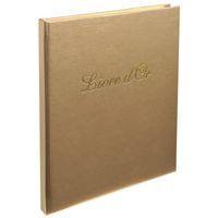 Lot de 5 livres d'or Balacron + titre 140 pages blanches 21x19cm vertical bleu - Image 5