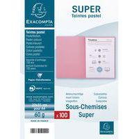 Lot de 10 paquets de 100 sous-chemisess SUPER 60 - 22x31cm rose - Image 3
