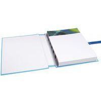 Lot de 10 chemises dos extensible avec rabat papier 24x32cm bleu clair - Image 3