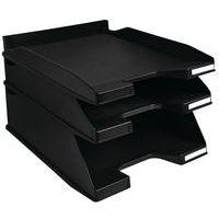 Lot de 4 Corbeille à courrier COMBO MAXI 2 encoches noir - Image 2