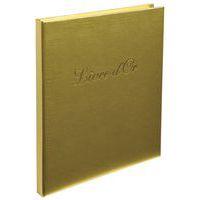 Lot de 5 livres d'or Balacron + titre 140 pages blanches 21x19cm vertical bleu - Image 4