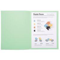 Lot de 5 paquets 100 chemisess SUPER 210 - 24x32cm - vert clair - Image 3