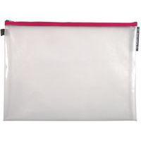 Lot de 10 Pochette à fermeture éclair en plast. souple A3 col. assort. - Image 3