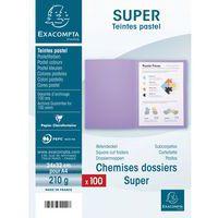 Lot de 5 paquets 100 chemisess SUPER 210 - 24x32cm - vert clair - Image 5