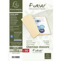 Lot de 5 paquets de 100 chem. Forever 170 100% recyclé 24x32cm rouge - Image 2