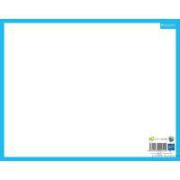 Ardoise 21 x 26,5 cm blanche en carton rigide uni/seyes - Image 2