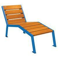 Chaise longue Silaos 1 place acier et bois - Procity - Image principale