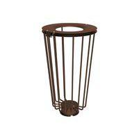 Poubelle Lofoten Vigipirate 100 L acier galva - marron 8017 - Image principale