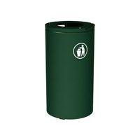 Poubelle Olbia 80 L avec seau - galva vert 6005 - Image principale