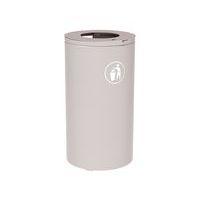 Poubelle Olbia 120 L sans seau - galva gris 7044 - Image principale