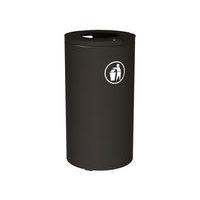 Poubelle Olbia 120 L sans seau - galva noir 9005 - Image principale