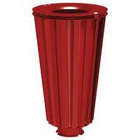 Poubelle Lofoten 80 L acier avec seau peint - rouge foncé 3004 - Image principale