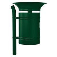 Poubelle Vanoise 40 L sur poteau avec seau - Procity - Image 3