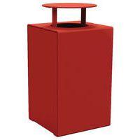 Poubelle Kub 120 L acier avec couvercle - Procity - Image principale