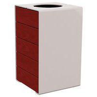 Poubelle Kub 120 L acier/bois - Procity - Image 2