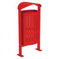 Poubelle Silaos 50 L acier - platines - rouge 3020 - Image principale