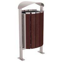 Poubelle Silaos 50 L acier/plastique recyclé - Procity - Image 3