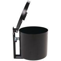 Cendrier mural noir en acier anti-feu avec couvercle étouffoir - 1.5L - Image 4