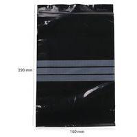 Sachets zip - Noir à bandes blanches 50 µm - Manutan Expert - Image 5