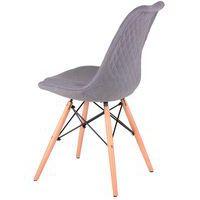 Lot de 4 chaises Lindy pieds bois naturel  Somcasa - Image 5