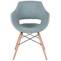 Lot de 4 fauteuils Nadine pieds bois naturel  Somcasa - Image 2