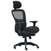 Siège de bureau ergonomique avec tétière Athos - Noir - Image principale