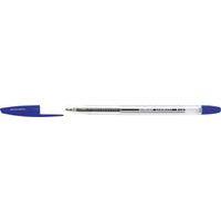 Stylo bille pointe moyenne corps transparent - bleu - Image principale