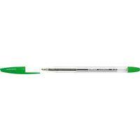 Stylo bille pointe moyenne corps transparent - vert - Image principale