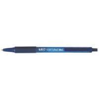 Stylo bille pointe moyenne rétractable “Soft Feel” Bic - bleu - Image principale