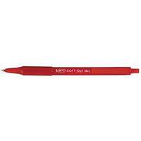 Stylo bille pointe moyenne rétractable “Soft Feel” Bic - rouge - Image principale