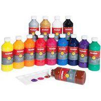 Flacon 500 ml gouache acrylique pichon - cyan (bleu primaire) - Image 4