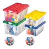 Bac de rangement avec couvercle dim. 370 x 220 x 160 mm - Image principale