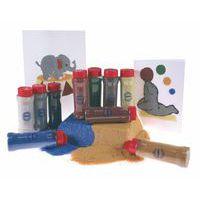 Ensemble de 10 flacons 275 g sable grain moyen 10 couleurs assorties - Image principale