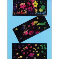 Carte à gratter noire/arc en ciel 15 x 21. holographique (Pochette de 10) - Image principale