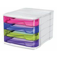 Bloc 4 tiroirs 37x30x27 cm 450 feuilles A4 par tiroir - Multicolore - Image principale