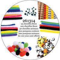 Atelier chenilles et pompons + 100 yeux mobiles adhésifs OFFERTS - Image principale