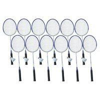 Lot de 12 raquettes badminton + 6 volants - Image principale